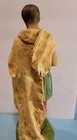 ANTIQUE 11" CHALK CHRISTMAS NATIVITY SHEPHERD PLAYING FLUTE FIGURINE — photo 7