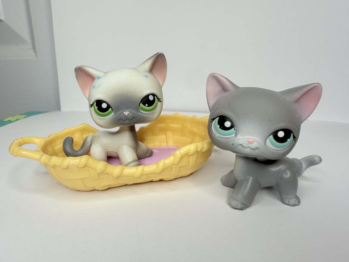 Lps 126 Lps Shorthair Cat Grey Littlest Pet Shop #126 LPS Grey