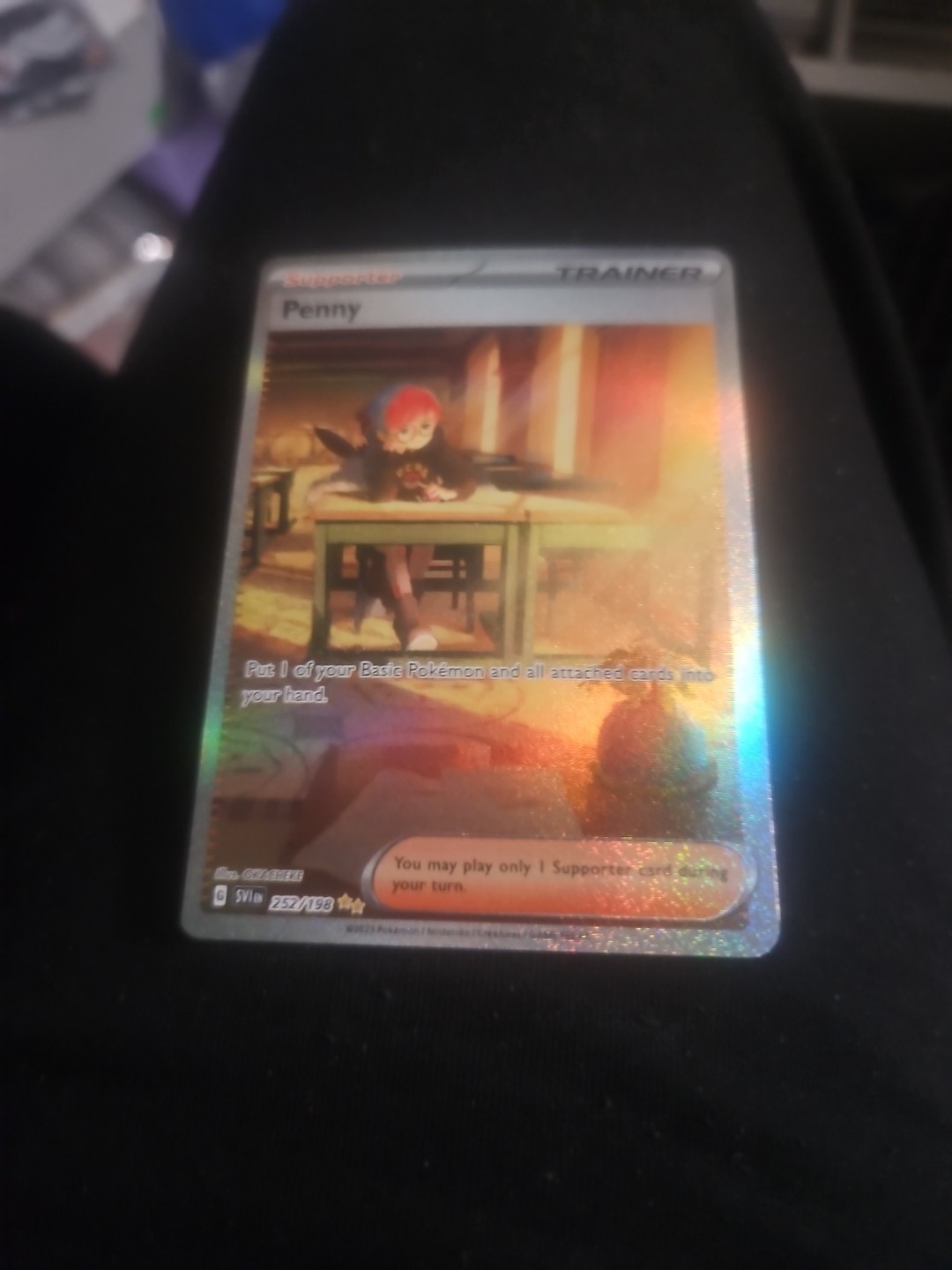Pokemon Card - Penny Scarlet & Violet 252/198 Special Illustration Rare 2023