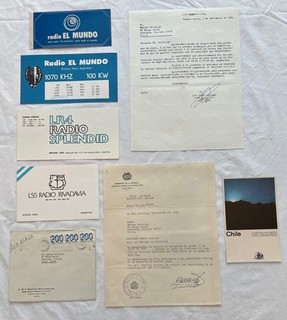 VTG QSL Cards & Memorabilia Radio Stations in Argentina Chile & Bolivia