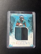 2020 Panini Origins Miles Sanders Future Fabrics 2 CLR Patch Turquoise Blue /25