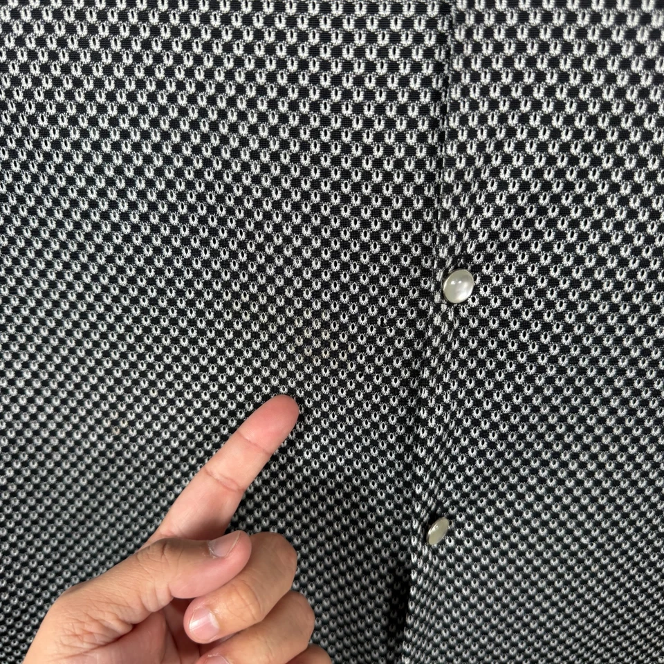 Vintage BC Ethic Shirt Mens Large Black Enduro Button Up Pearl Clubbing Rave - Image 2 of 4