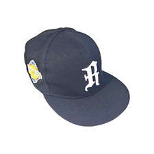 Baseball Hat Hip Hop R Embroidered Letter Flat Brim Sun Protection Snapback Cap