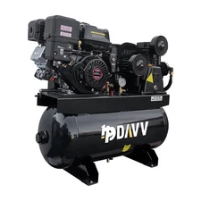 13HP Portable Horizontal Gas-Powered Air Compressor With 30Gal Kohler Tank 24CFM