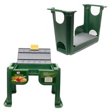GARDEN KNEELER STOOL SEAT CHAIR 3 IN 1 PORTABLE TOOL STORAGE GARDENING PADDED