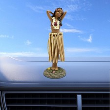 Hawaiian Hula Girl Dancing Doll 6.3" Auto Dashboard Decor Hawaii Travel Gift