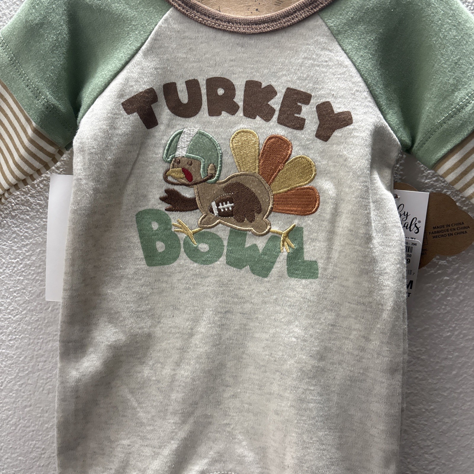 BABY ESSENTIALS  3 PIECE SET BOYS SiZE  3M TURKEY BOWL thumbnail 2