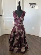 BHLDN Anthropologie Midi Dress Floral Pattern flattering fit and flare size 2