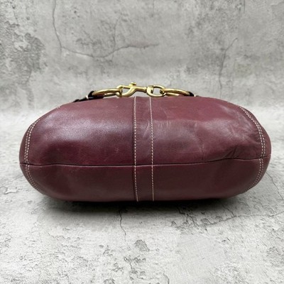 COACH 11261 Vintage Y2K Purse Ergo Hobo Shoulder Bag Leather Brass