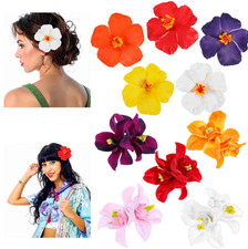 10 Pcs Hawaiian Flower Hair Clips for Women Plumeria Hibiscus Hair Clips Arti...