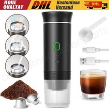 Elektrisch Kaffeemaschine Mini Tragbare Espressomaschine Camping Auto Reisen DE