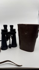 Barr & Stroud 7x CF41 Binoculars WW2 Military w/ Case Untested Vtg UK