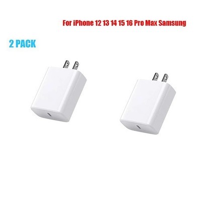 20W USB-C Fast Charger PD 3.0 Wall Adapter for iPhone 16 15 14 13 12 11 /Samsung