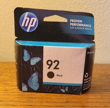 Genuine HP 92 Black Ink Cartridge C9362WN NEW Sealed Expired MAY 2014 OEM