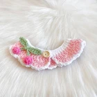 Handmade Crochet Pet Collar Scarf Cute Princess Style for Small Dogs Cats