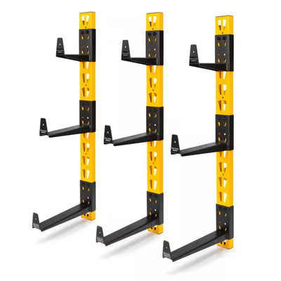 12 In. X 36 In. Steel Cantilever Storage Rack System in Black/Yellow (3-Pack)