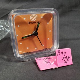 Official SEGA Dreamcast Swirl Logo CLOCK orange white Promo Promotion