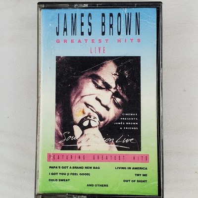 James Brown - Greatest Hits Live Scotti Bros, 1990 Cassette Fast Shipping
