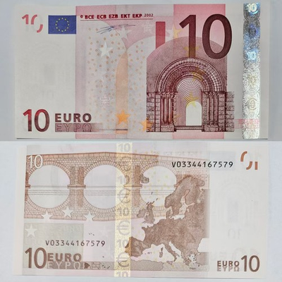 #ad EU Euro 10 Spain Euros 2002 P 2 V Prefix NEW UNC Banknote $42.58