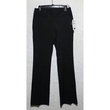 Amanda  Chelsea Women's Black Low Rise Straight Leg Stretch Dress Pants Size 4