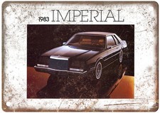 1983 Chrysler Imperial Vintage Auto Ad Retro Look Metal Sign Am5360