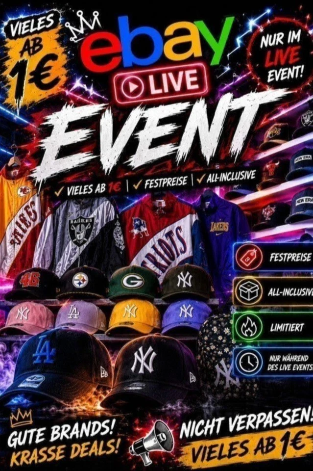 🔥 LIVE SALE | NEW ERA CAPS & STREETWEAR