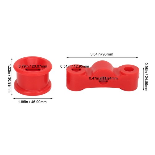 New Shift Linkage Bushings Kit Metal Rubber Shifter Bushing Kit Improve Driving - Picture 4 of 24