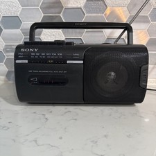 Tested Vintage Retro Sony CFM-10 AM/FM Radio Cassette Player Recorder Boombox