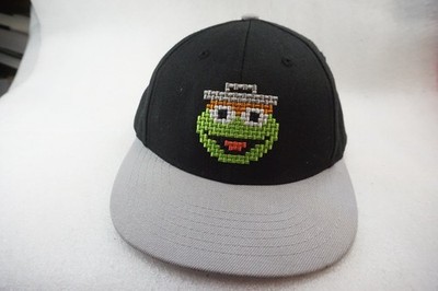 Sesame Street Oscar the Grouch Pixel Art Snapback Hat Adjustable