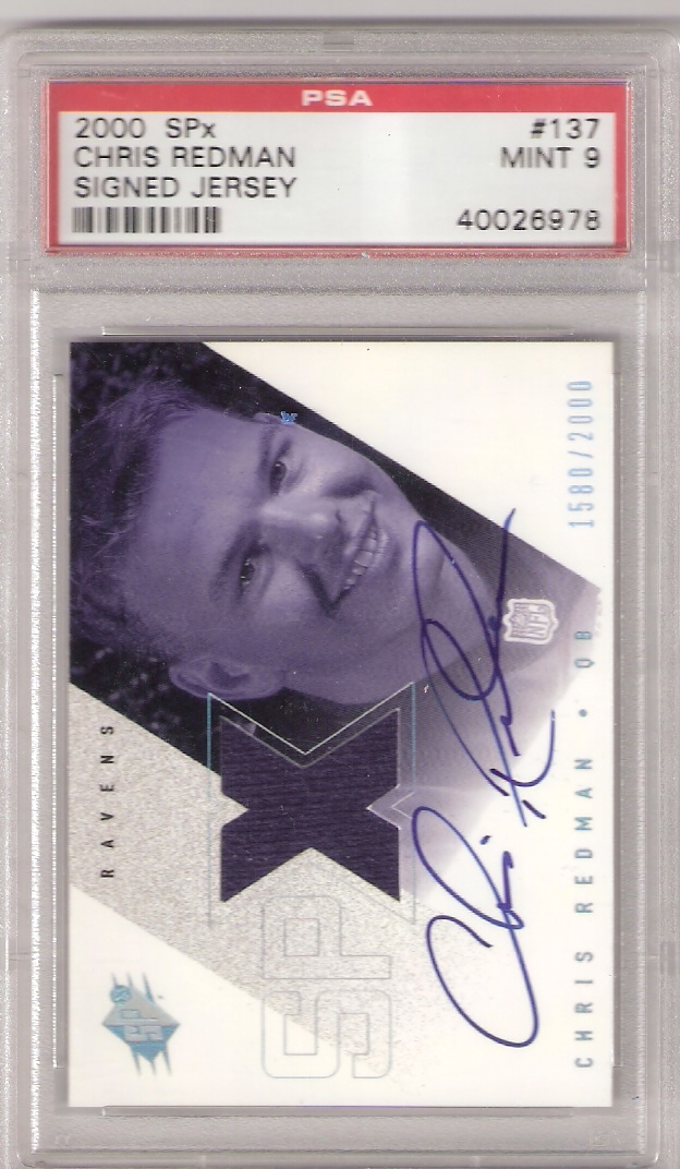 2000 SPx - Chris Redman #137 /2000 (AU, MEM, RC) for sale online
