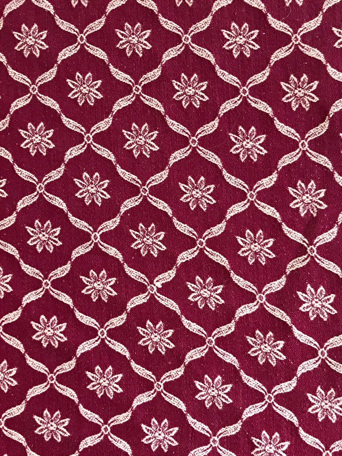 Vintage  Red Barkcloth  Curtains - Mid-century  Original 3