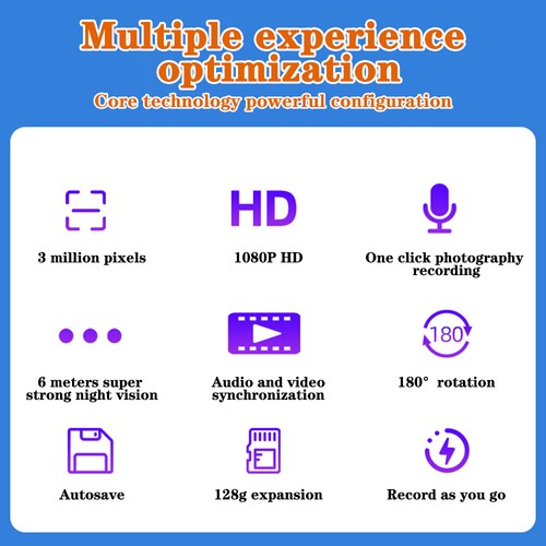 1080P HD WiFi Grabadora de Video DVR IR Videocámara Nocturna Mini Clip Cuerpo Policía Cámara - Imagen 4 de 17