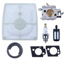 For STIHL 041 041 Farm Boss Gas Carb Chainsaw Carburetor Air Fuel Filter & Line