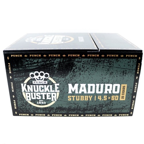 Caja de cigarros vacía Punch Knuckle Buster Stubby Maduro 7,75" x 5,75" x 4,5" - Imagen 5 de 12