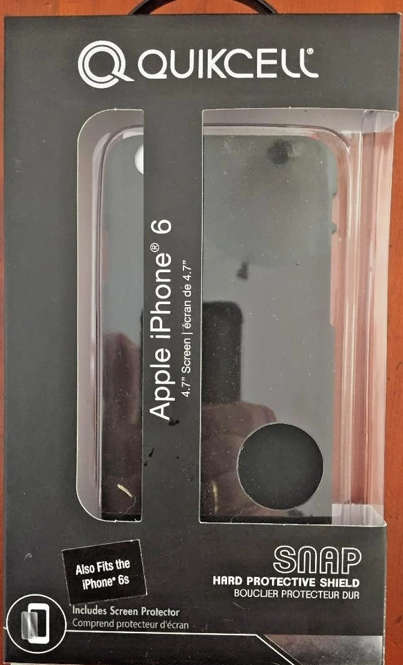 Quickcell Snap Hard Protective Shield for iPhone 6 and 6S Black New Foto 2 de 3
