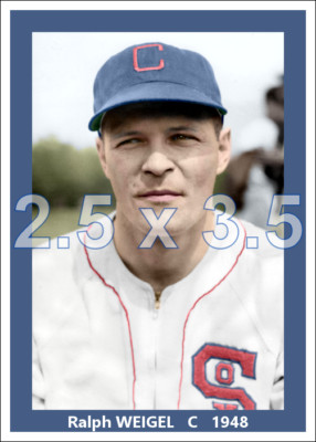 Ralph Weigel - 1948 Chicago White Sox - choose a size - colorized print