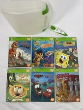 Leapfrog Tag Reader Case with Pen and 6 Books TESTED Clean