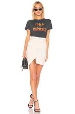 NWT Mother Tomcat Slide Mini Fray Skirt, Act Natural Ivory Size 25 188