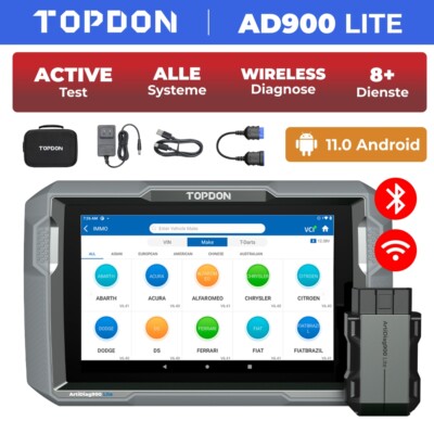 2025 TOPDON AD900 Lite KFZ OBD2 Diagnosegerät ALLE System Bluetooth Active Test