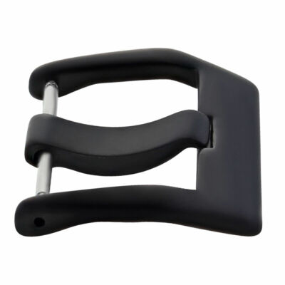 24MM SCHNALLE FÜR BELL & ROSS UHR GUMMIBAND LEDERARMBAND BR01 BR02 BR03 SCHWARZ