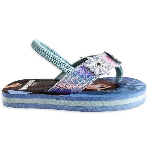 Disney Frozen 2 Lighted Beach Flip Flop Sandals Toddler Girls 5-6 New with Tags - Image 2 of 4