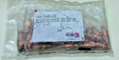 (25 Pcs) ABICOR BINZEL 140.1260.25 , CONTACT TIP M8/.052''/30 - NEW