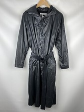 Issey Miyake Fete ladies nylon belted hooded coat jacket size 3 Japan Rare