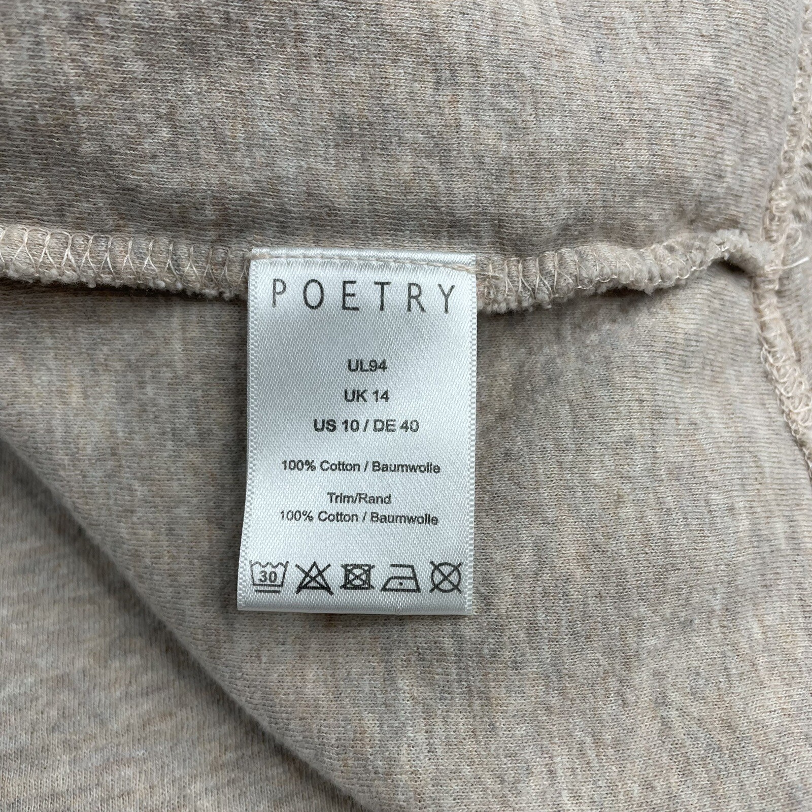 Euc Poetry button neck midweight pullover womens … - image 6