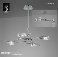 M1453 Mantra Eclipse 4 Light Telescopic Polished Chrome Ceiling Fitting. M1453 Mantra Eclipse 4 Light Telescopic Polished Chrome Ceiling Fitting.