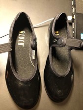BLOCH Black Patent Techno Tap Dance Shoes Size 11N