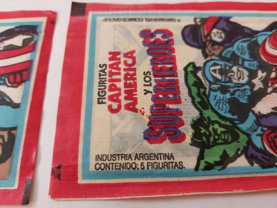1980 Ultra Figus Argentina Marvel's Card Packets Find Wolverine Rookie ...