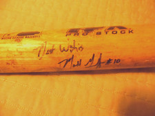 Signed MLB Baseball Bat 33