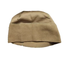 USMC Issue Coyote Brown Polartec Microfleece Watch Cap Beanie L/XL Made in USA