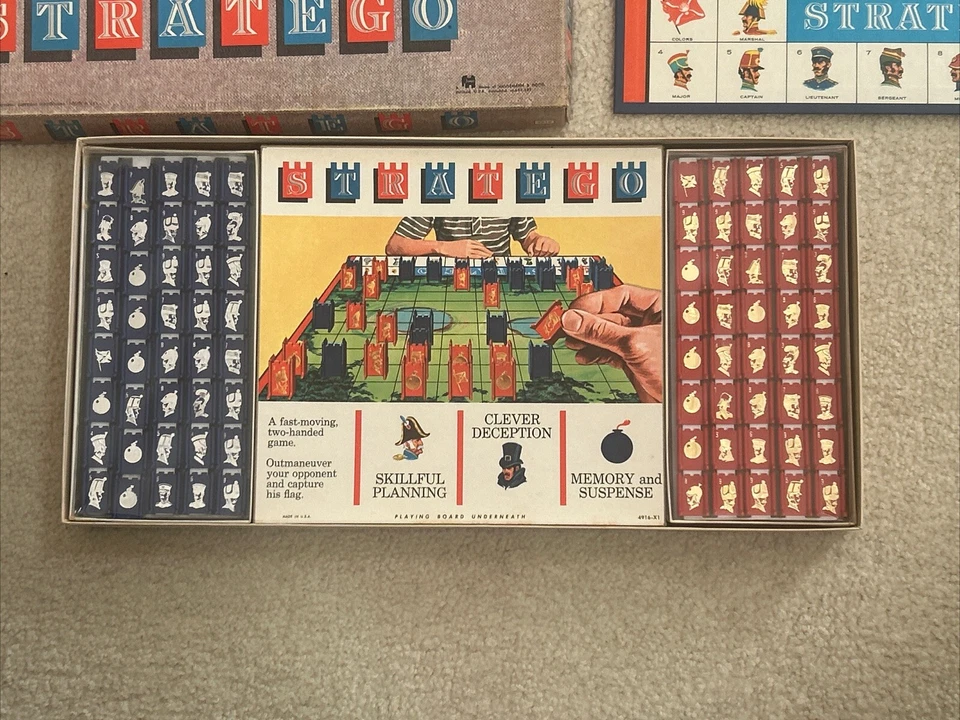 Vintage 1962 Milton Bradley Stratego Game #4916 Complete Game ! Beautiful - Image 4 of 4